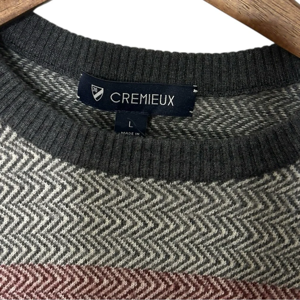 Daniel Cremieux 100% Extra Fine Merino‎ Wool Sweater Men’s L Crewneck Luxury